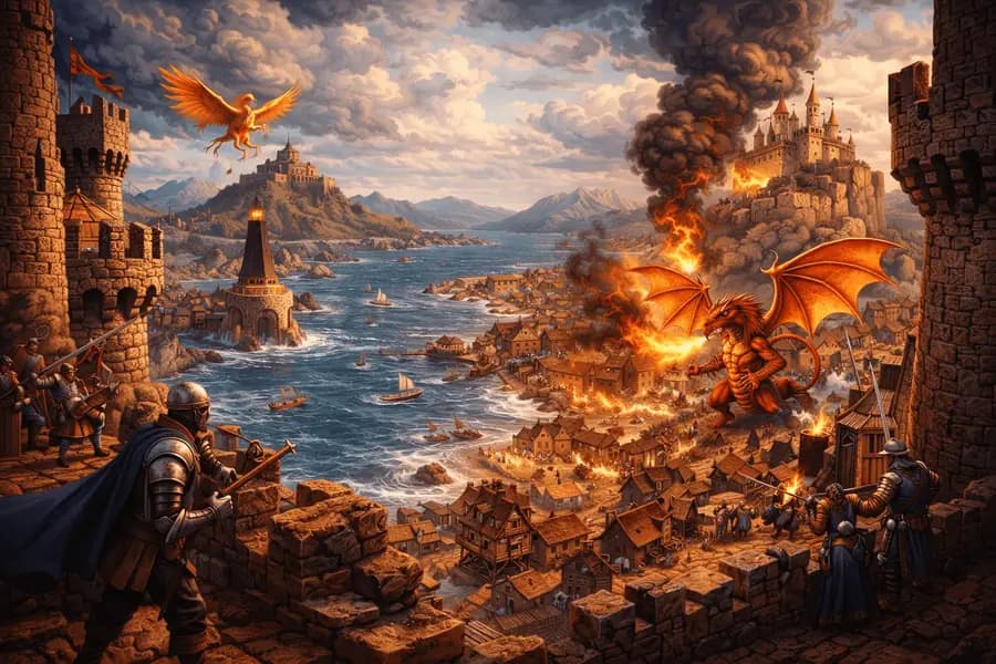 Britannia landscape backdrop